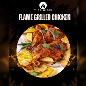 1/4 Chicken Tika, Chips & Roll (Breast)